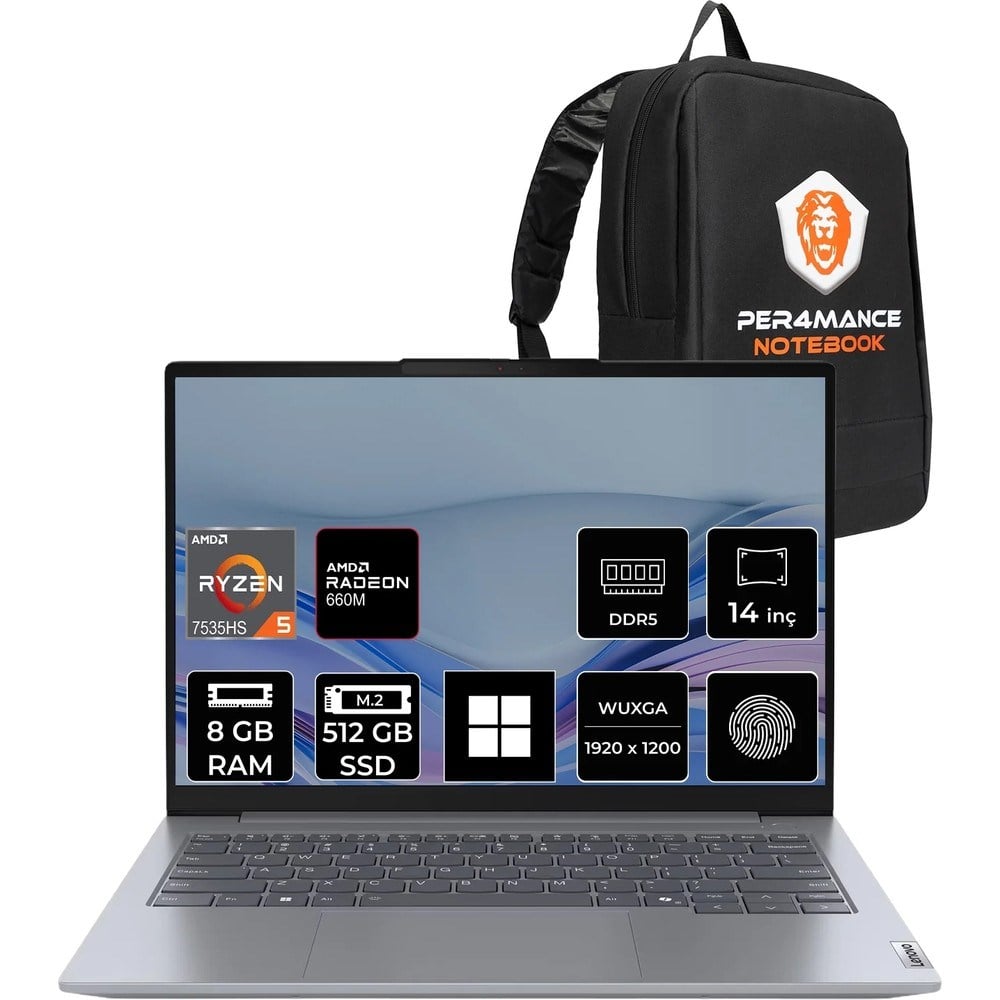 Lenovo Thinkbook 14 Gen 7 Ryzen 5 7535HS 8gb Ram 512GB SSD 14