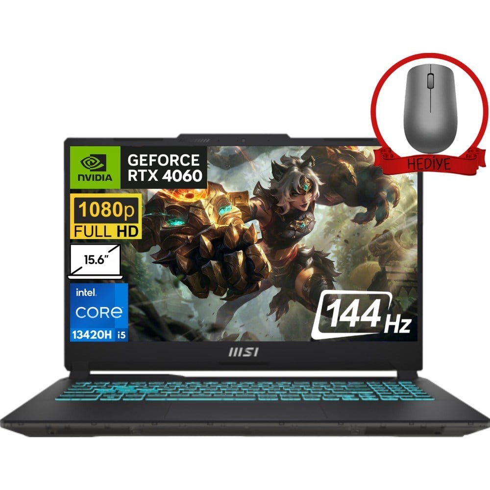 MSI Msı Cyborg 15 Intel Core I5-13420H 32GB 2tb SSD 8GB/RTX4060 15.6