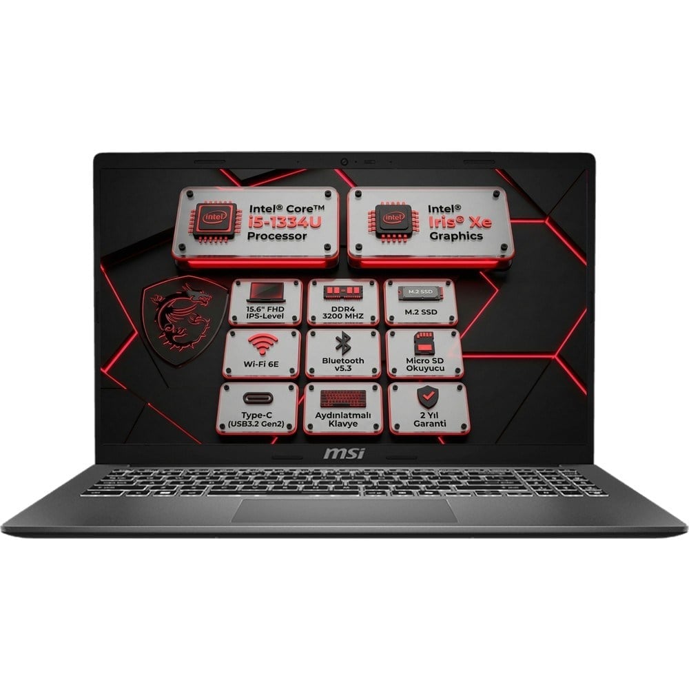 MSI Msı Modern 15 F13MG I5-1334U 64GB 1tb SSD 15.6