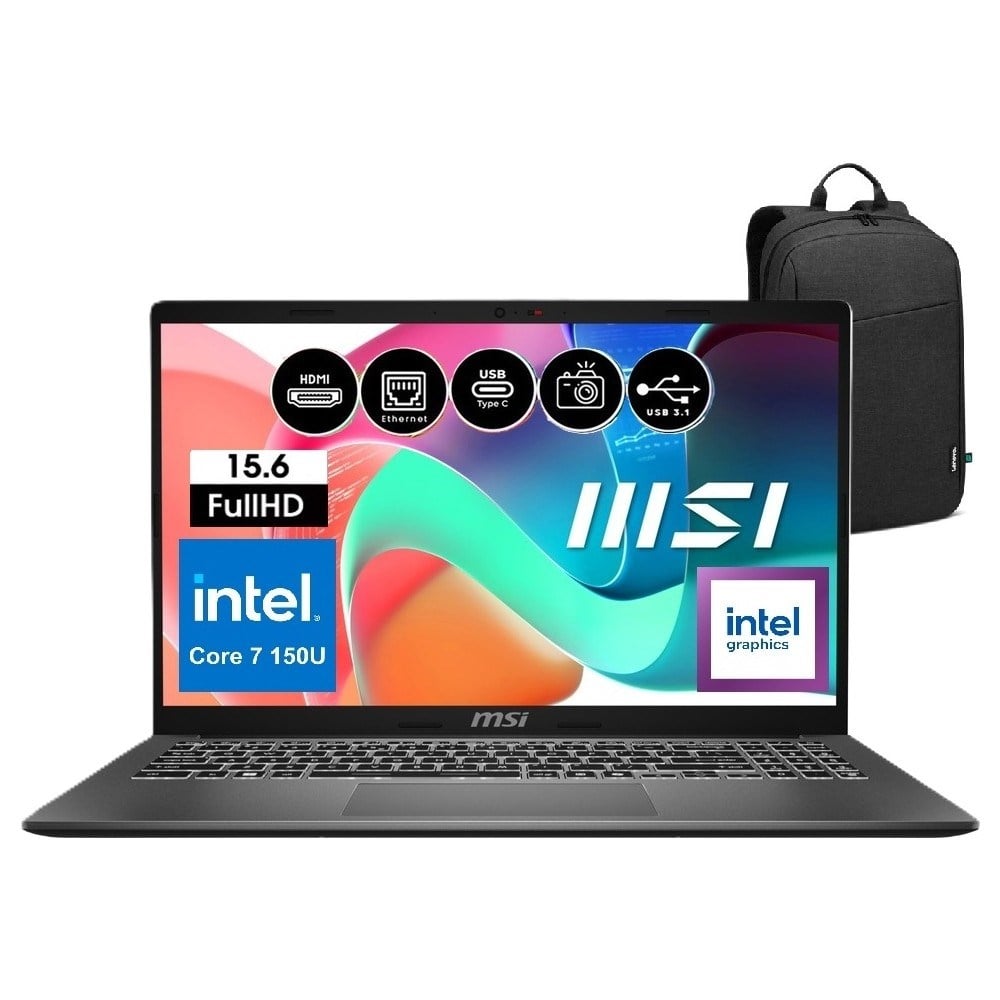 MSI Msı Modern 15 F1MG-632XTR Intel Core 7 150U 32GB 1tb SSD Freedos 15.6
