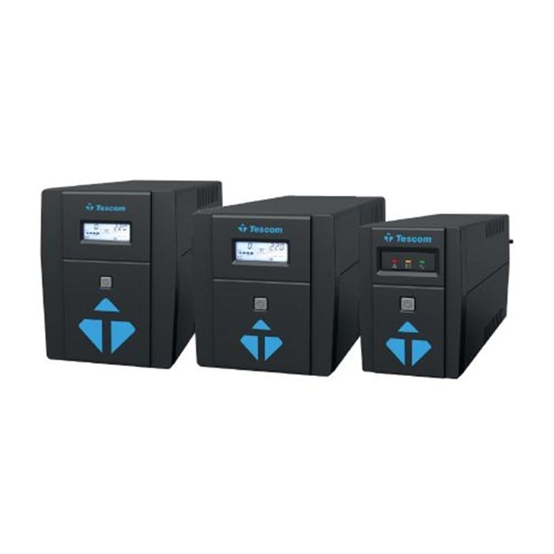TESCOM LEOAP 1500VA 1F/1F (2X9AH) 5/10DK LCD LINE INTERAKTIF UPS