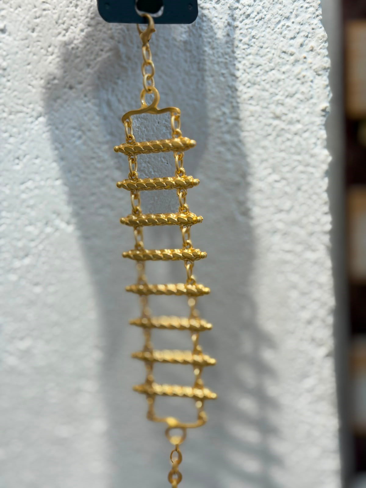 Antik Gold Kaplama Arpa Desen Bileklik