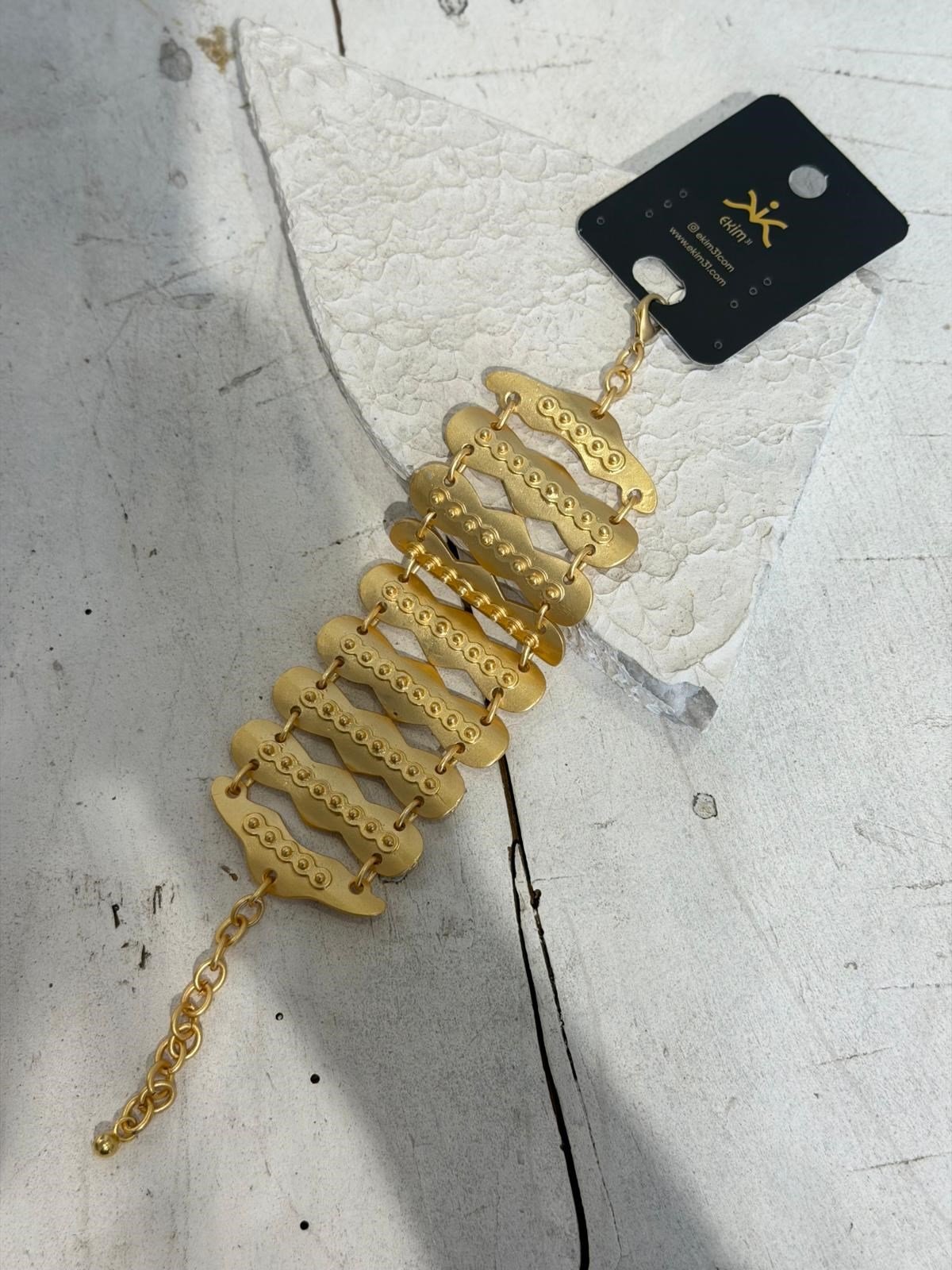 Antik Gold Kaplama Bileklik 