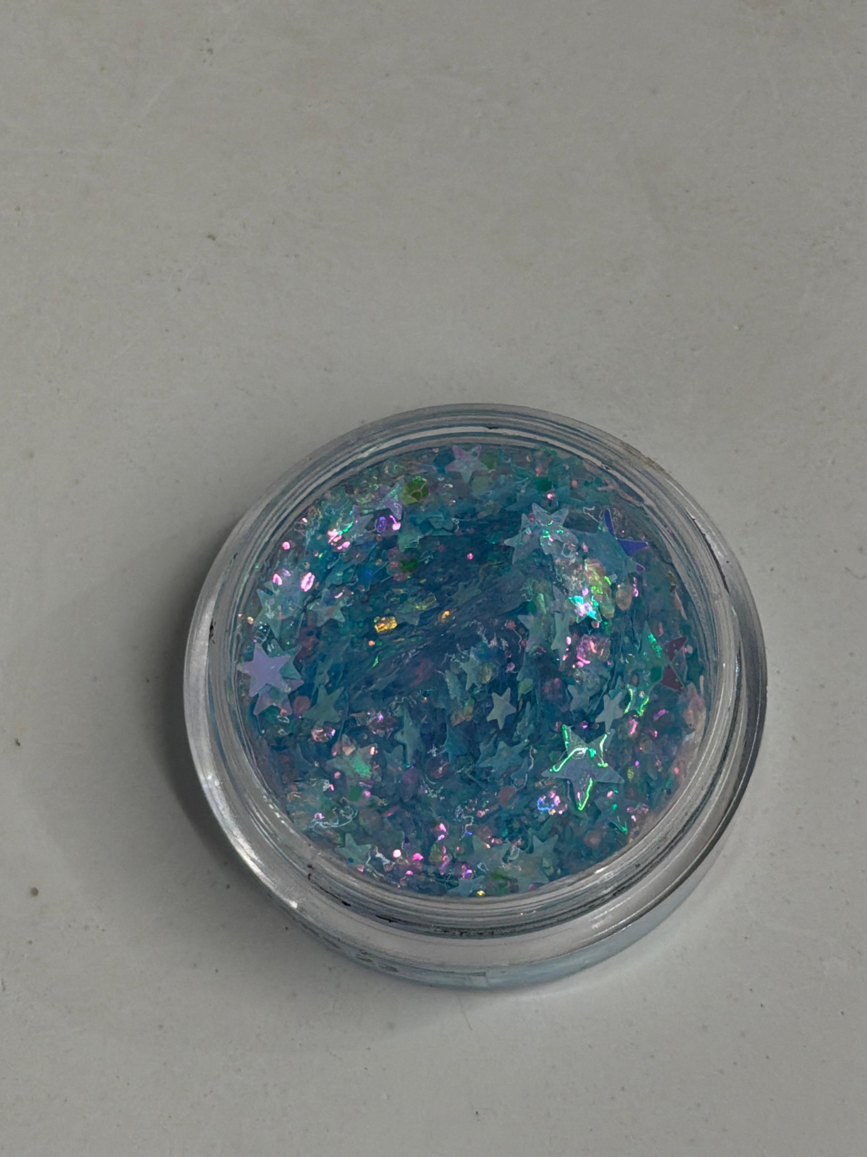 Blue Stars 23 Glitter Jel