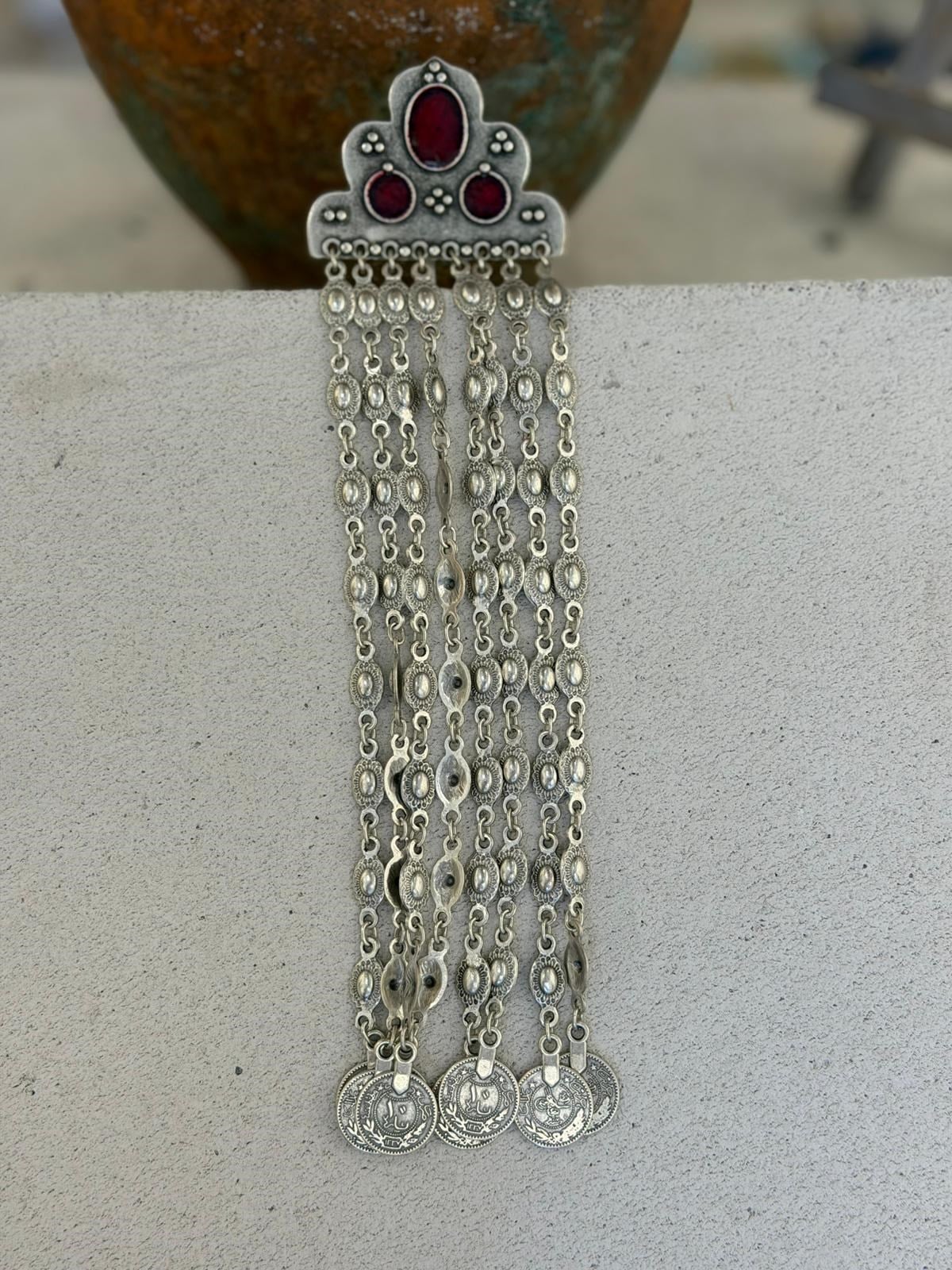 Bohem Bordo Uzun Broş