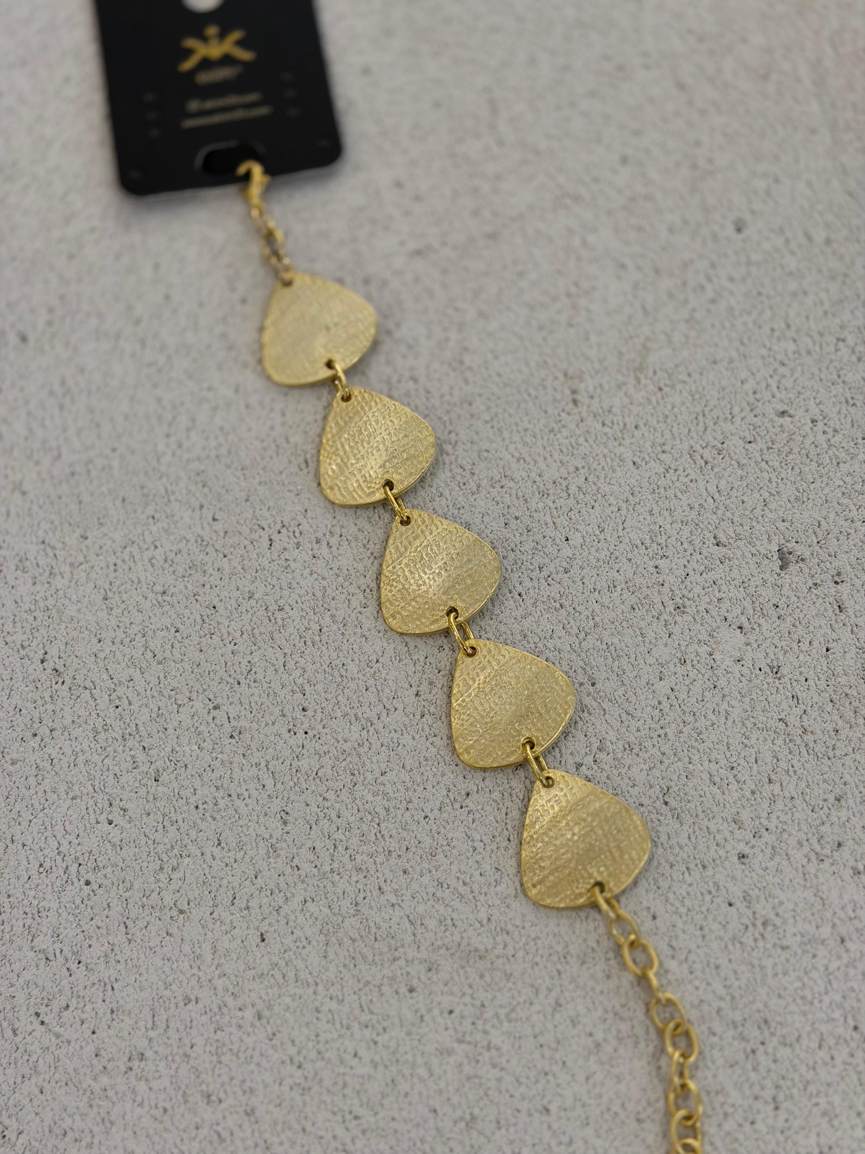 Bohem Gold Kaplam Üçgen Bİleklik