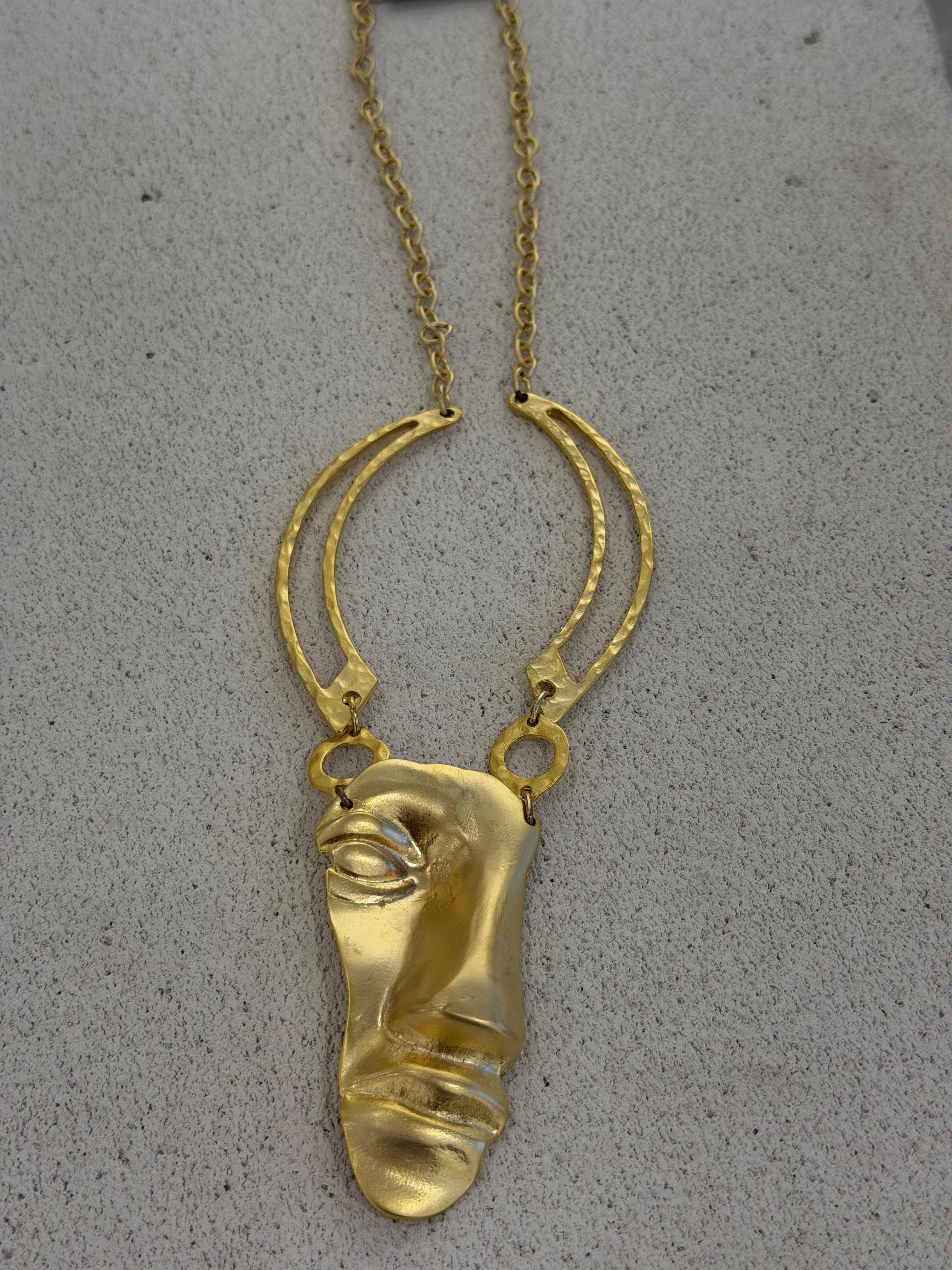 Bohem Gold Kaplama Suret Kolye