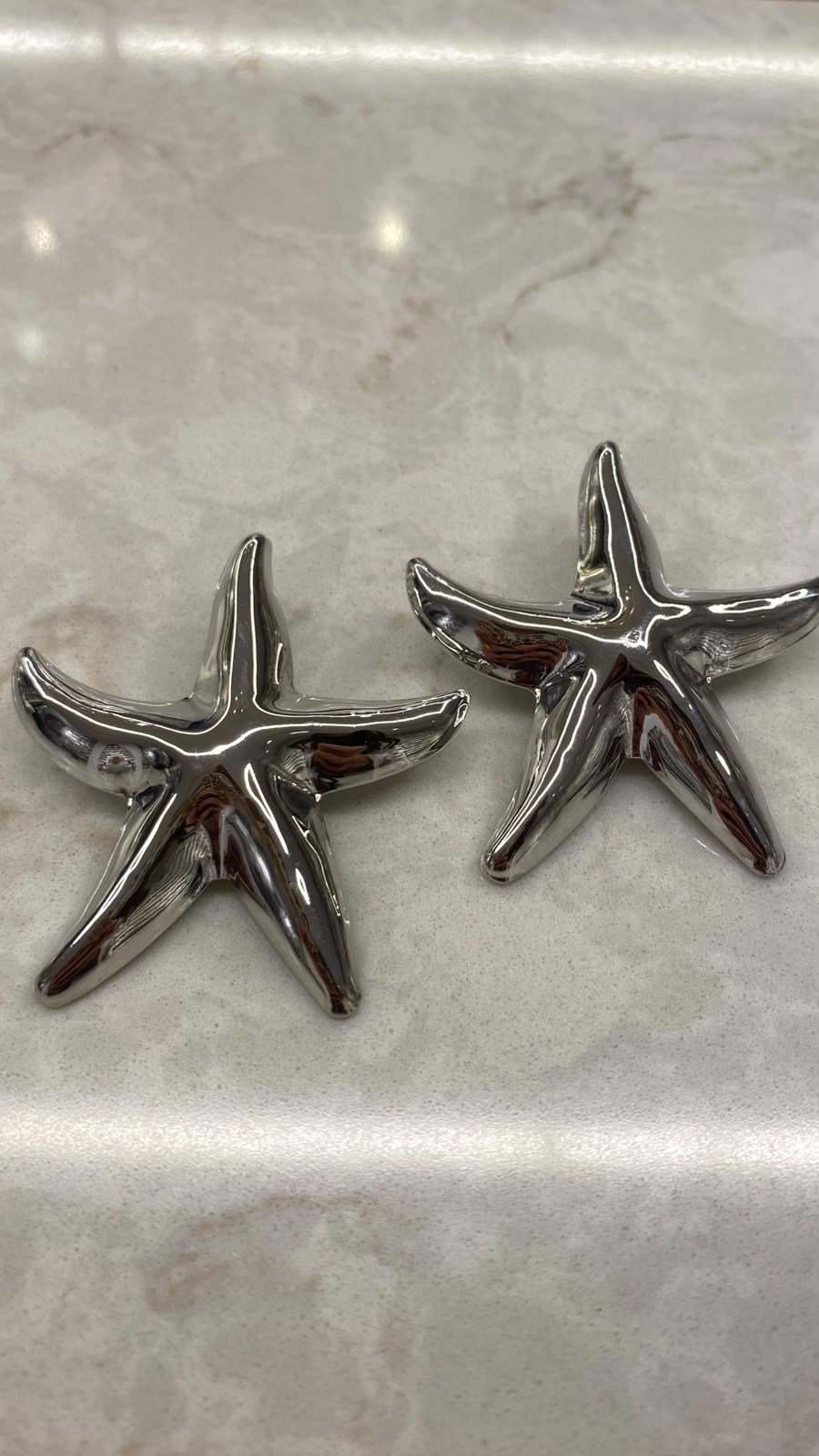 Silver Deniz Yıldızı Küpe 