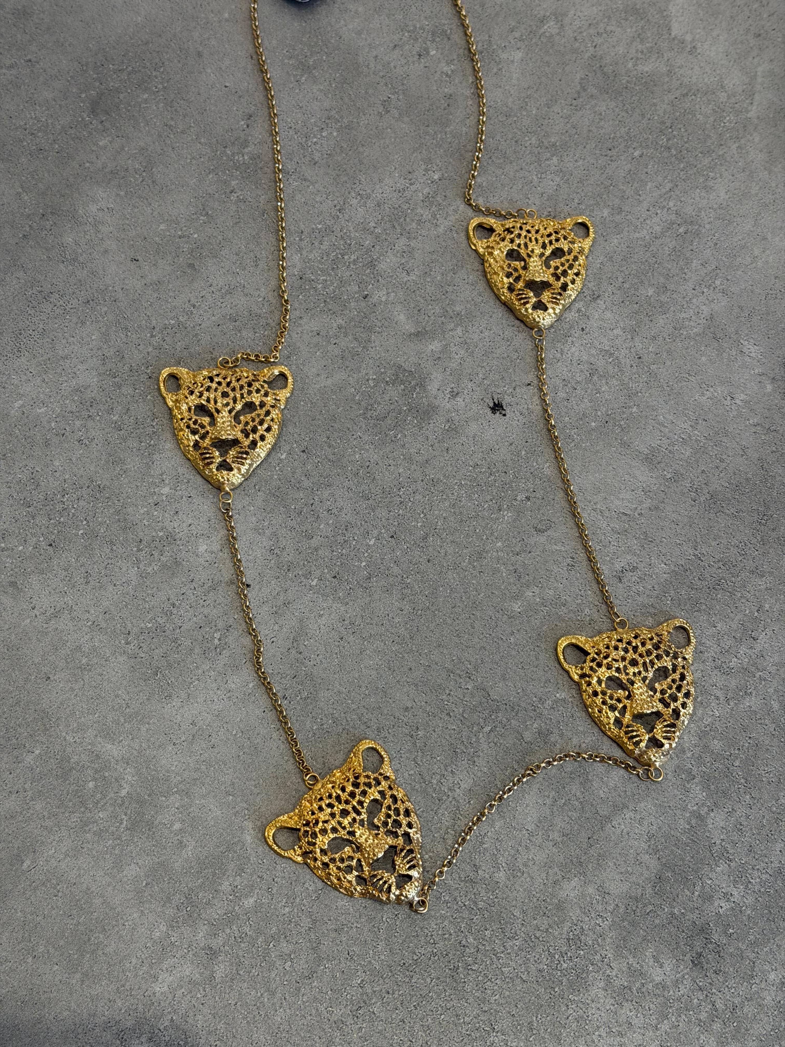 Uzun Kaplan Kolye