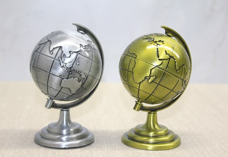 Metal Dünya Küre - Model 2