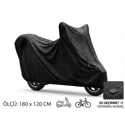 Motosiklet ve Scooter Koruma Brandası – Su ve Toz Geçirmez 180x120 cm