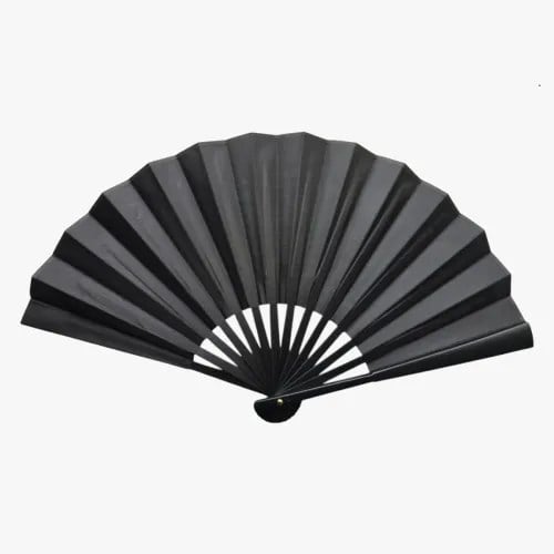 Plastik Kumaş Yelpaze 12'li Siyah