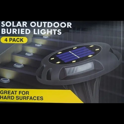Solar Güneş Panelli LED Bahçe Ledi (4'lü)