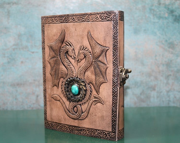 Taşlı Deri Defter Model 8