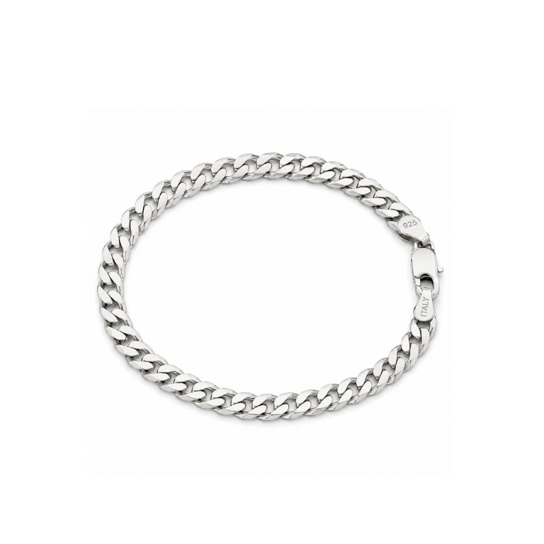 Servi 925 Ayar Gümüş 5 mm 19 cm İtalyan Zincir Bileklik