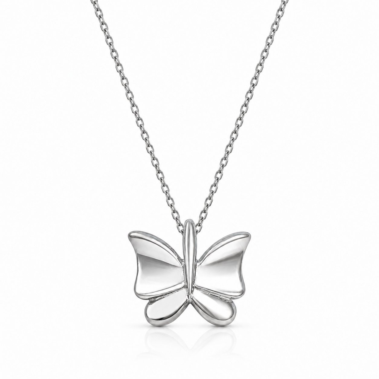 Servi 925 Ayar Gümüş Butterfly Kelebek Kolye