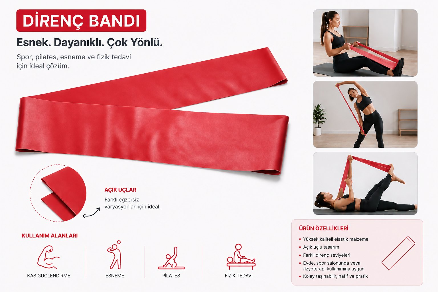 Voltrike Direnç Bandı - Renk ve Zorluk Seçenekleri