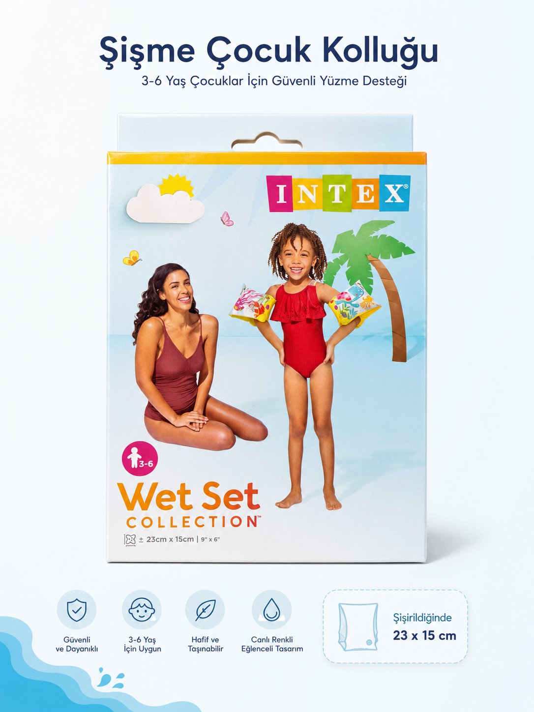 Voltrike Intex Desenli Kolluk 23x15 cm