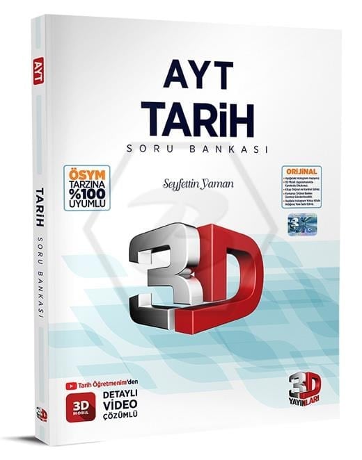 3D Yayınları AYT Tarih Soru Bankası