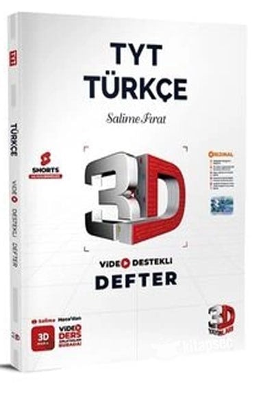 3D Yayınları TYT Türkçe Video Destekli Defter