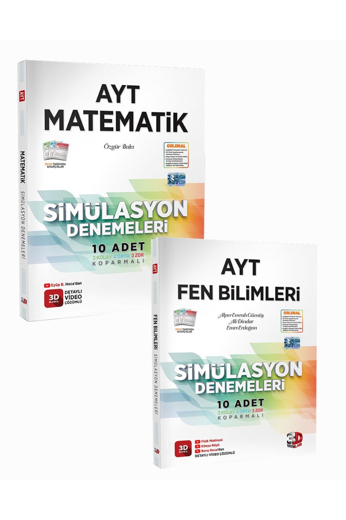 Ayt Matematik, Fen Bilimleri Branş Deneme 2023 Basım (2 KİTAP)