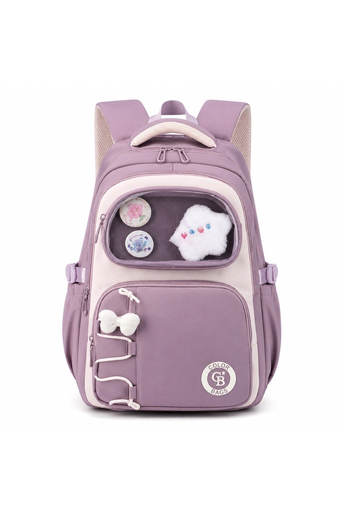 Color Bags B82 3'lü Set Okul Çantası  (Mor)