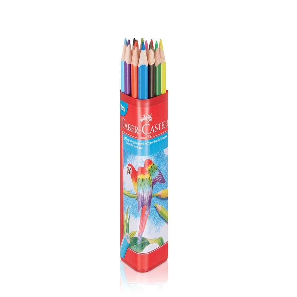 Faber-Castell 12'li Üçgen Kuru Boya Kalemi
