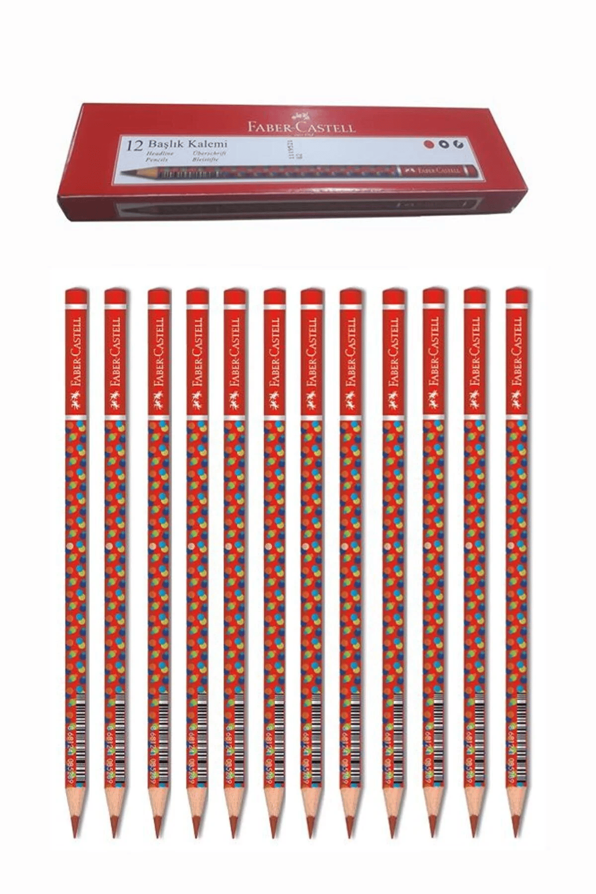 Faber-Castell Kırmızı Kalem 12'li Set