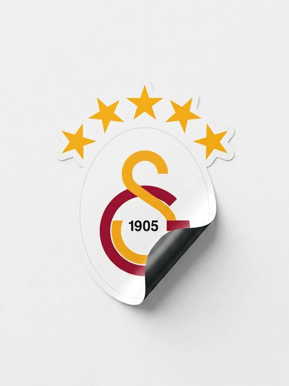 Galatasaray 5 Yıldız Arma 40x50 cm Büyük Sticker