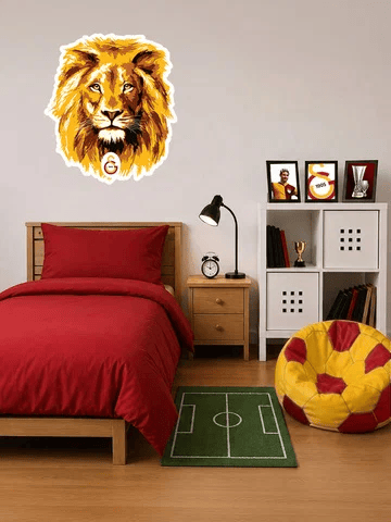 Galatasaray Aslan 40x50 cm Büyük Sticker