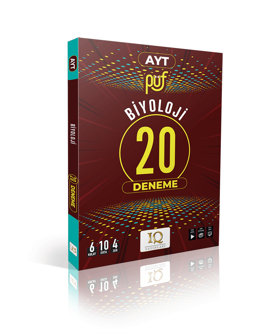 IQ Yayınları AYT Biyoloji Püf 20'li Deneme