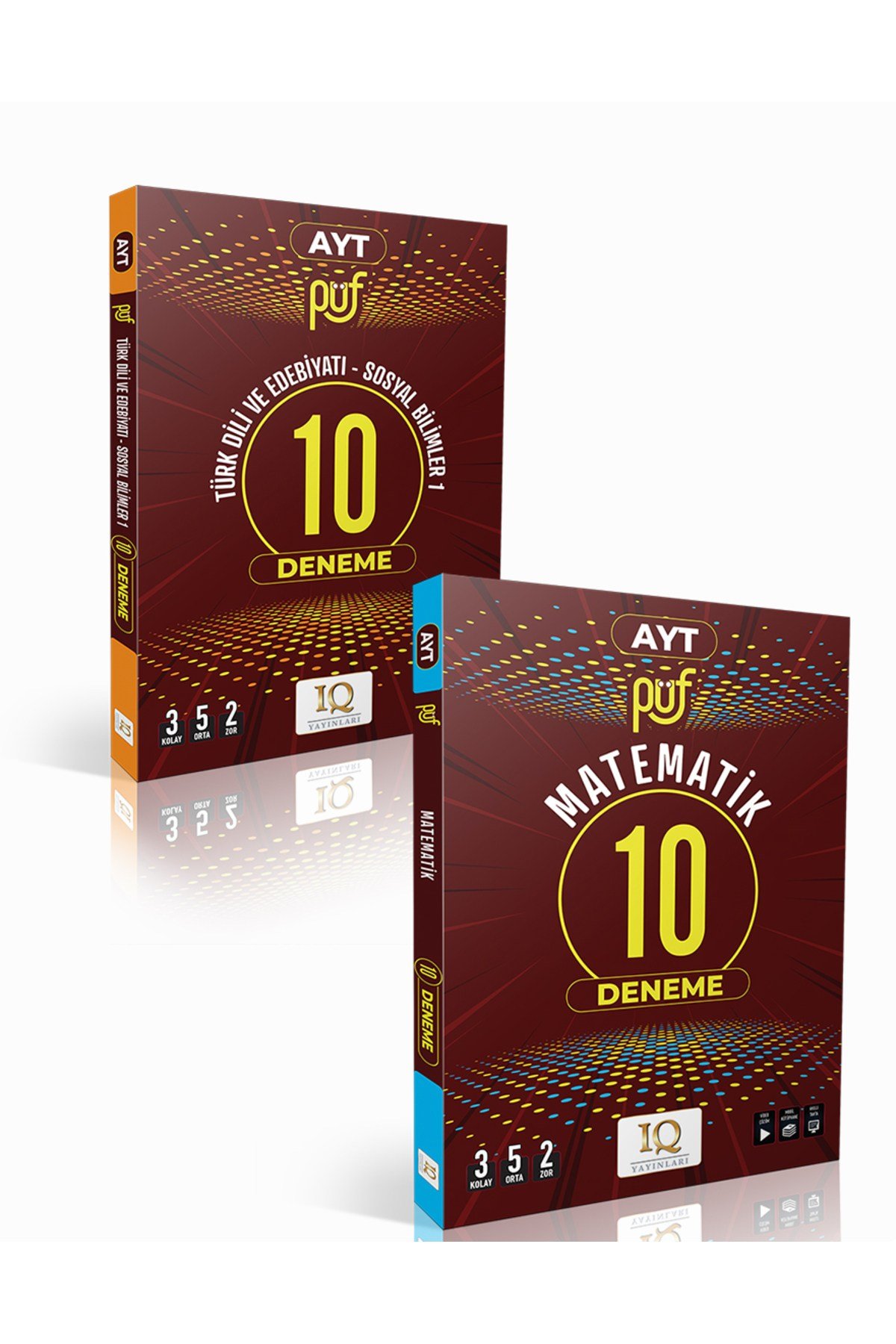 IQ Yayınları Püf Ayt Edebiyat Sos-1 + Matematik Branş Deneme (2 Kitap)