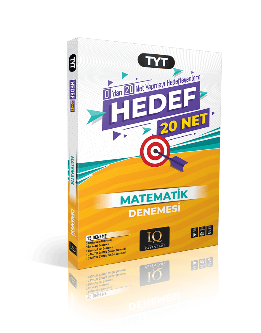 IQ Yayınları TYT Hedef 20 Net Matematik Denemeleri