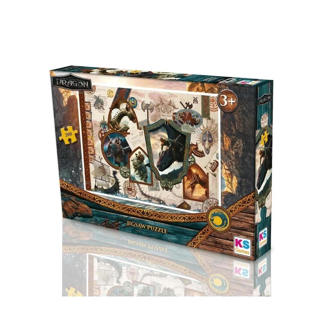 KS Games How to Train Your Dragon Child Puzzle 200 Parça 34x48 cm