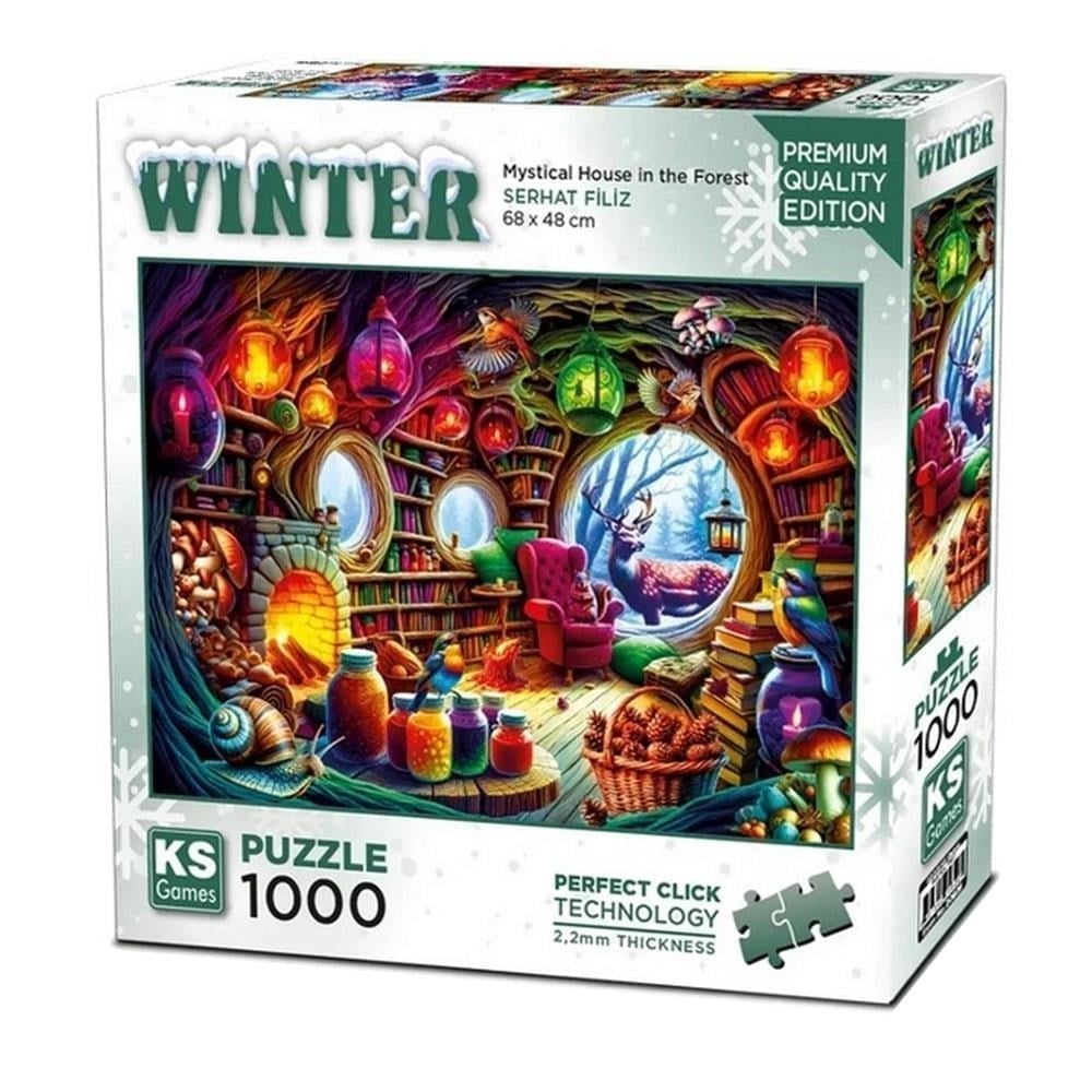 KS Games Mystical House in the Forest Adult Puzzle 1000 Parça 48x68 cm
