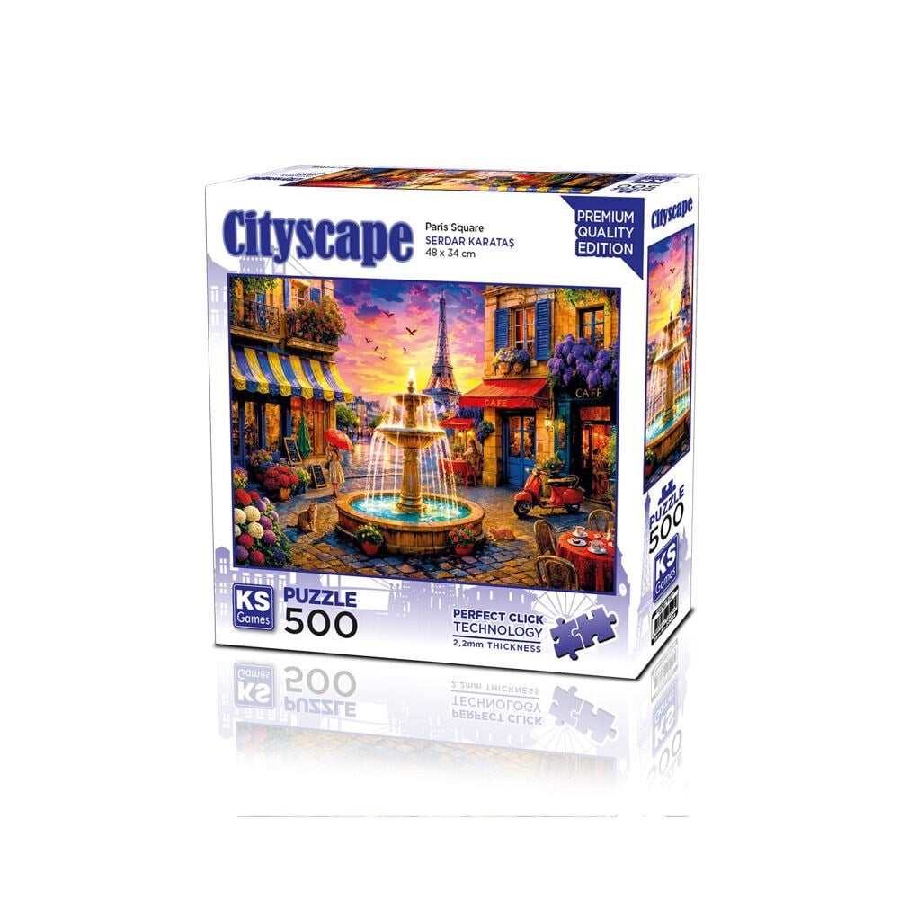 KS Games Paris Square Adult Puzzle 500 Parça 34x48 cm