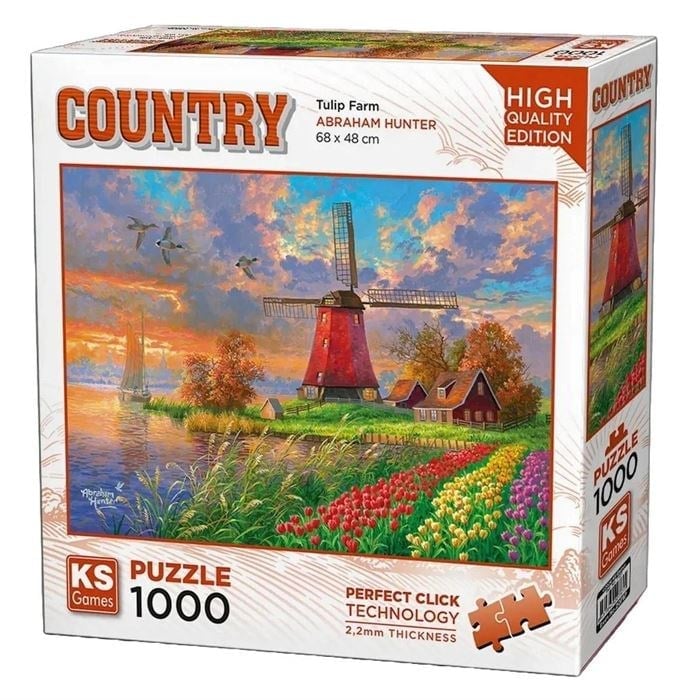 KS Games Tulip Farm Adult Puzzle 1000 Parça 48x68 cm