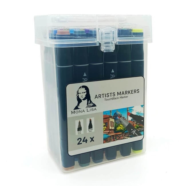 Mona Lisa Artists Markers 24'lü Set