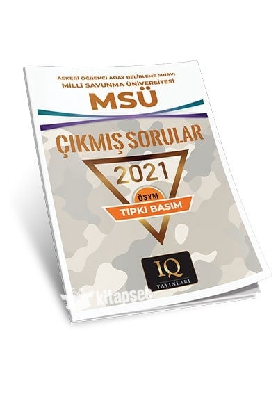 MSÜ 2021 Çıkmış Sorular Tıpkı Basım - IQ Yayınları