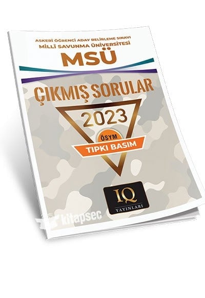 MSÜ 2023 Çıkmış Sorular Tıpkı Basım - IQ Yayınları