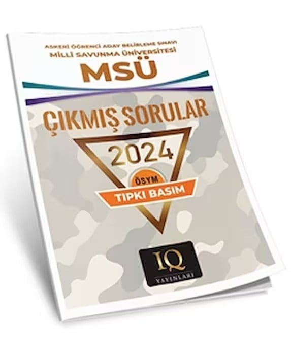 MSÜ 2024 Çıkmış Sorular Tıpkı Basım - IQ Yayınları