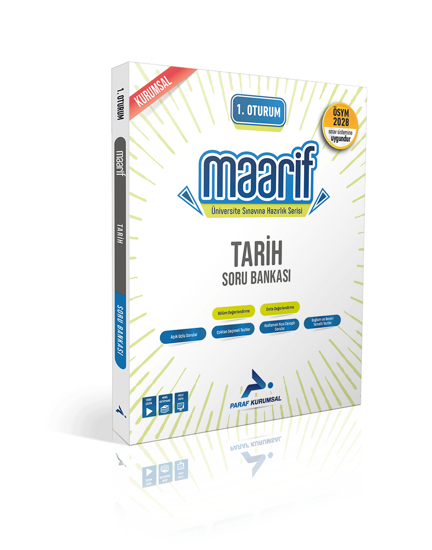 Paraf Yayınları 1. Oturum Maarif Tarih Soru Bankası