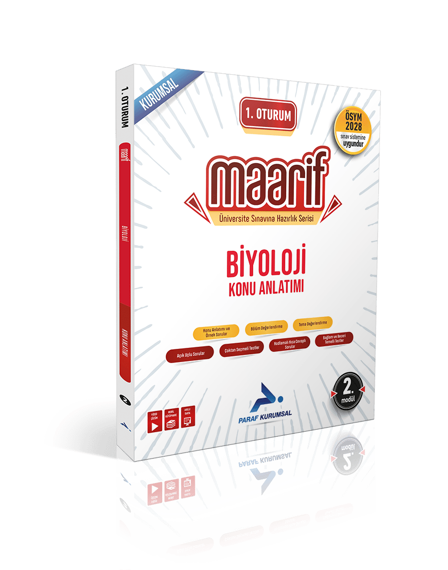 Paraf Yayınları 1. Oturum Maarif Biyoloji Konu Anlatımı 2. Modül