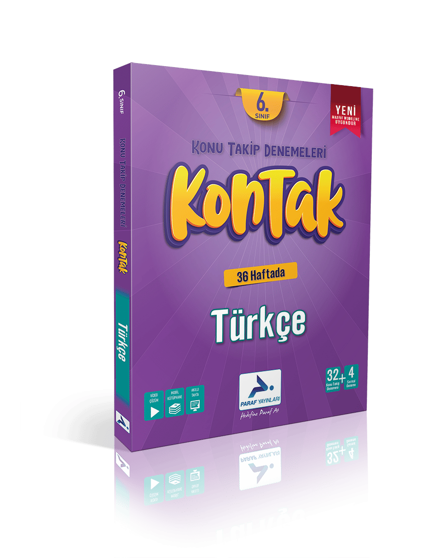 Paraf Yayınları 6. Sınıf Türkçe Kontak Konu Takip Denemeleri