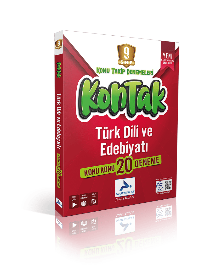 Paraf Yayınları 9. Sınıf Türk Dili ve Edebiyatı Kontak Konu Takip Denemeleri