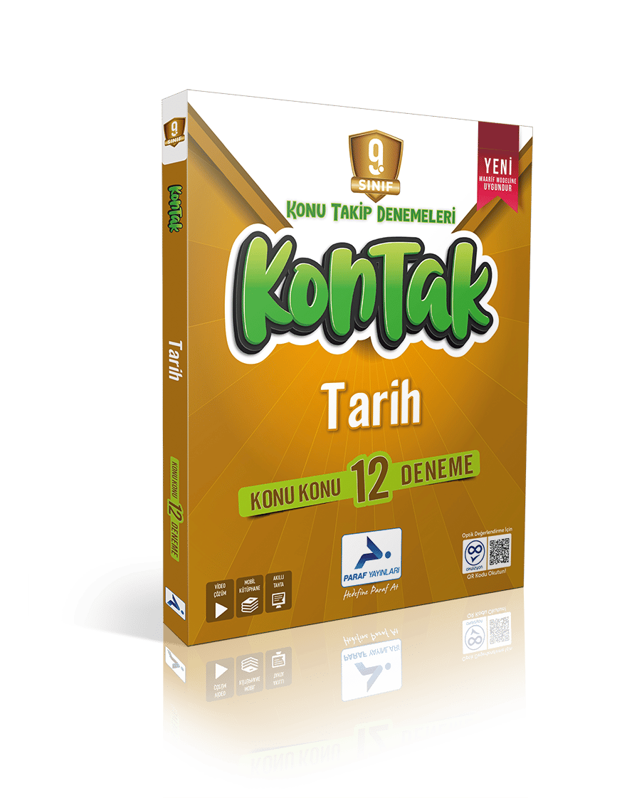 Paraf Yayınları 9. Sınıf Tarih Kontak Konu Takip Denemeleri