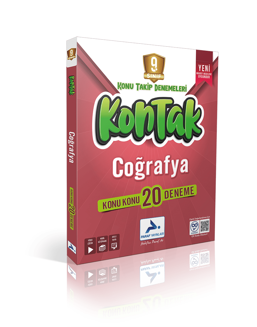 Paraf Yayınları 9. Sınıf Coğrafya Kontak Konu Takip Denemeleri