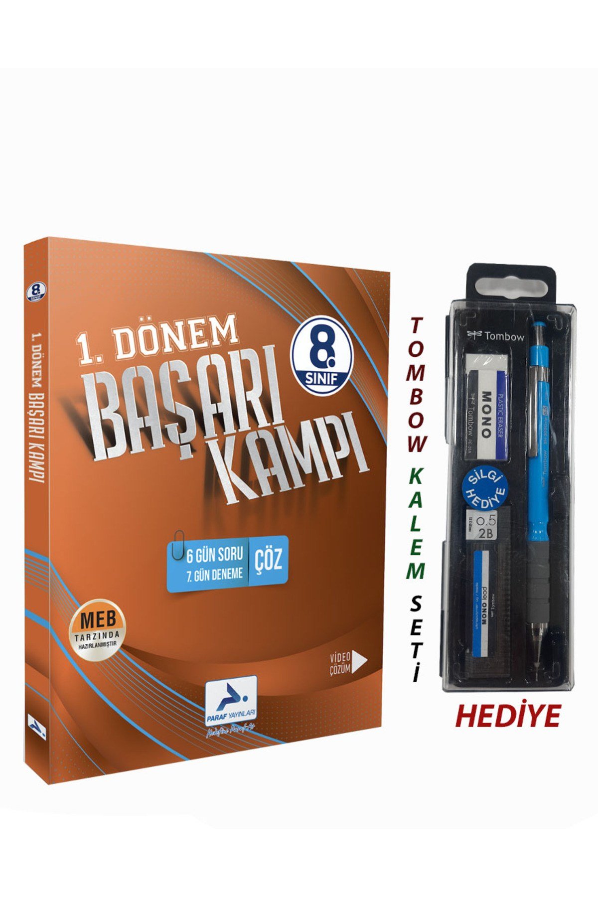 Paraf Yayınları LGS Gün Gün 1. Dönem Başarı Kampı + Tombow Kalem Seti Hediye