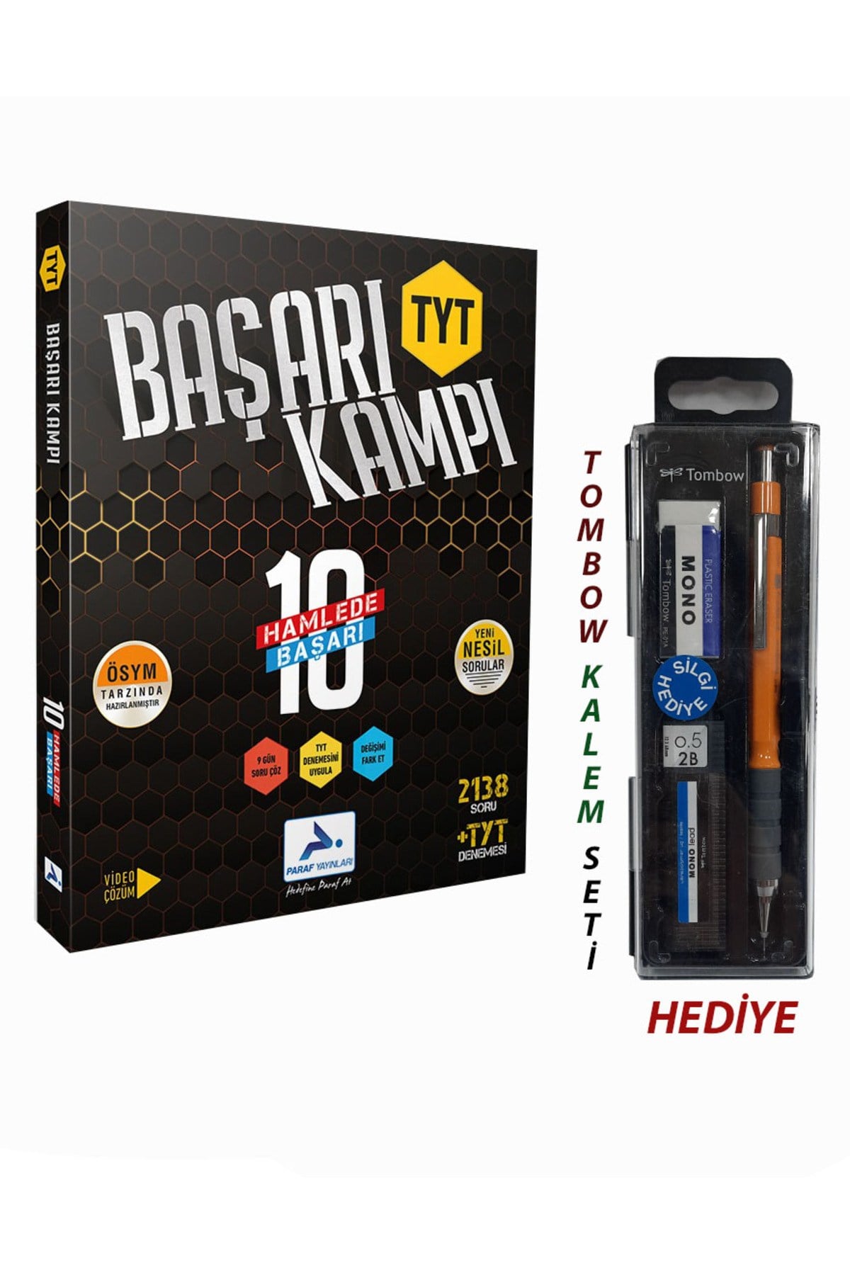 Paraf Yayınları TYT 10 Günde Başarı Kampı + Tombow Kalem Seti Hediye
