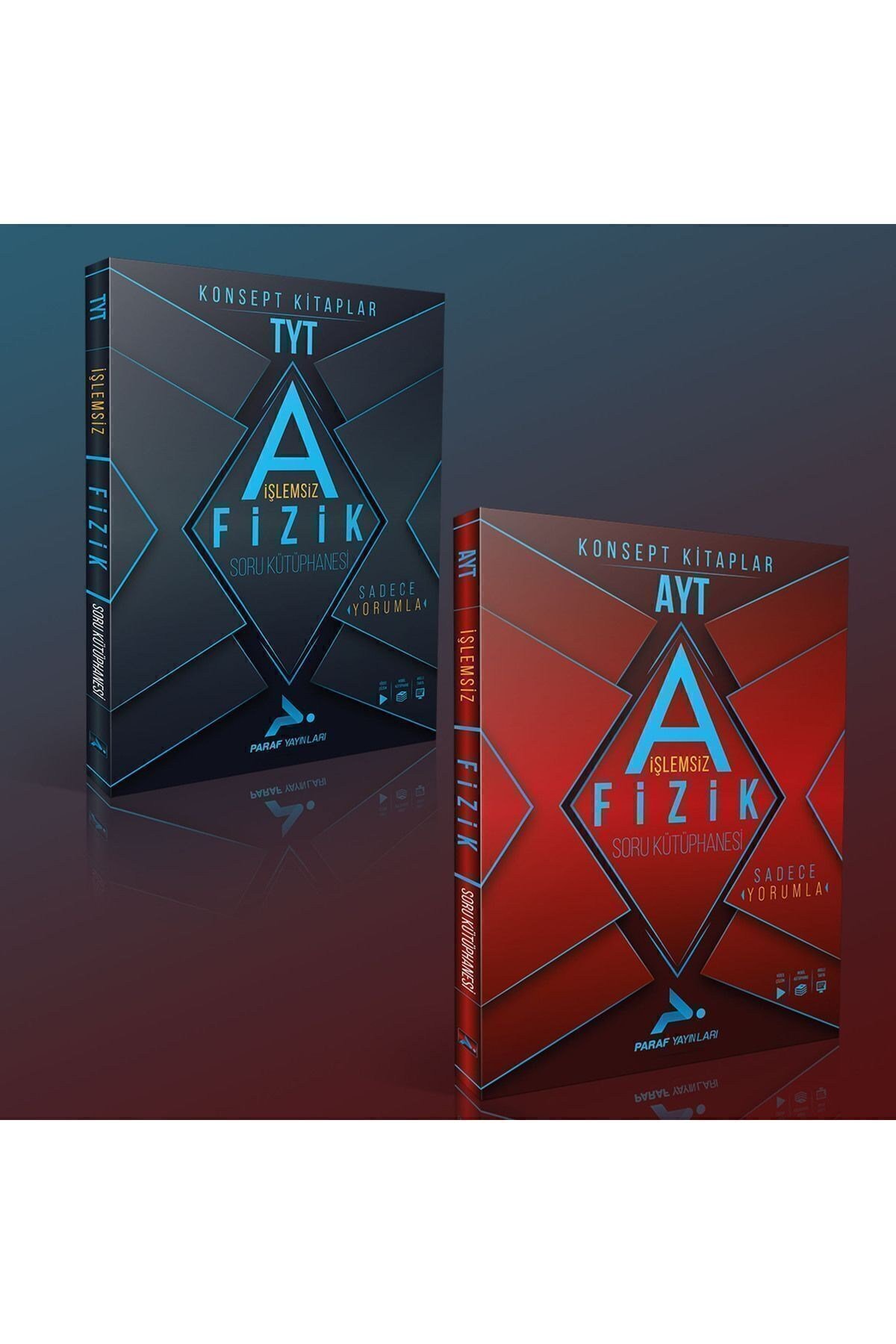 Paraf Yayınları Tyt-Ayt İşlemsiz Fizik Soru Kütüphanesi (2 Kitap)